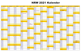 Menjadi sebuah kebutuhan saat awal tahun dimulai unt. Feiertagen Sommerferien 2021 Nrw Kalender Excel Pdf Druckbarer 2021 Kalender