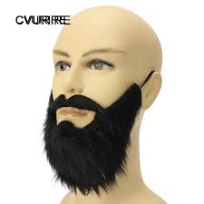 ready fake beard mustache simulation