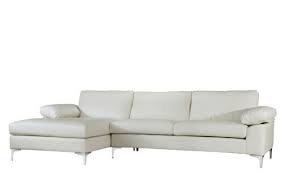 faux leather sectional sofa white