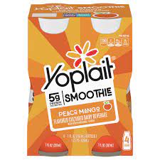 yoplait yogurt smoothie peach mango