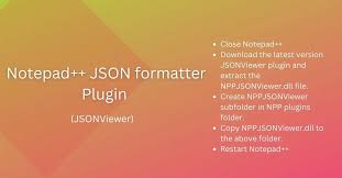 notepad json formatter plugin