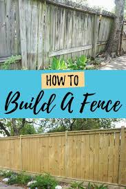Diy Fence How To Build A Fence Diy