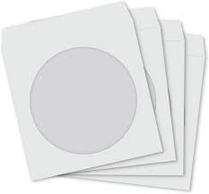 100 custodie di carta per CD/DVD, colore bianco, con finestra e patta di  carta : Amazon.it: Cancelleria e prodotti per ufficio