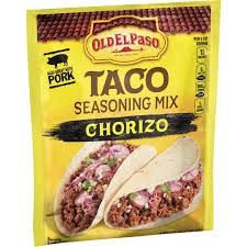 old el paso taco seasoning mix chorizo