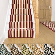 runrug long stair carpet runner stripe