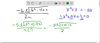 Solving Quadratic Equations Solve