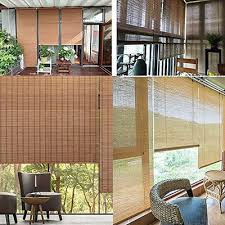 Bamboo Roller Shades For Indoor Outdoor