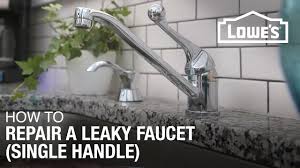 dripping or leaky single handle faucet