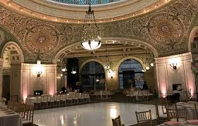 white vinyl dance floor at chicago