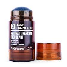Amazon.com : Duke Cannon Supply Co. Trench Warfare Charcoal Deodorant,  Sandalwood & Amber (2.75 oz) Alcohol and Aluminum Free, Long-Lasting Solid  Deodorants for Odor Protection : Beauty & Personal Care