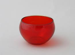Sugar Bowl Red Glass Ping Place