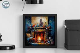Fireplace Wall Art Printable