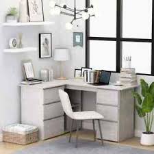 The price varies of course and is largely. Vidaxl Corner Desk Concrete Grey 145cm Chipboard Bedroom Office Furniture 8719883869605 Ebay