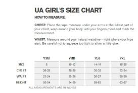 Under Armour Soccer Jersey Size Chart