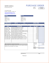 006 Free Purchase Order Form Template Excel Impressive Ideas
