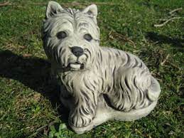 Westie Dog Stone Garden Ornament