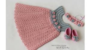 baby dress free crochet pattern