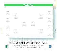 Family Tree Word Template Metabots Co