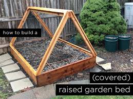covered raised garden bed