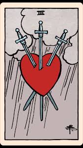 The Card of the Day: The Three of Swords — Elliot Oracle - Tarot Card  Readings