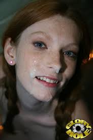 Pigtailed redhead filly Amelia Rose gets fucked and facialized in.
