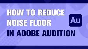 how to reduce noise floor in adobe
