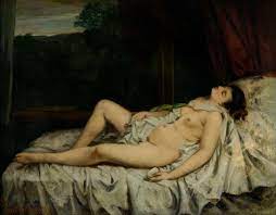 Die schlafende Nackte - Gustave Courbet als Kunstdruck oder Gemälde.