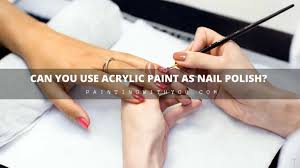 acrylic paint as nail polish