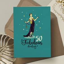 50th birthday card for her fabulous 50