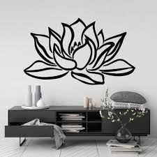 Lotus Flower Wall Art Sticker Modern