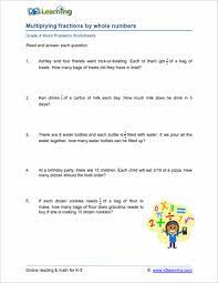 We have hundreds of printable math worksheets for teachers and parents to use to teach preschool check out our collection of kids math worksheets for preschoolers and above. 4th Grade Word Problem Worksheets Printable K5 Learning