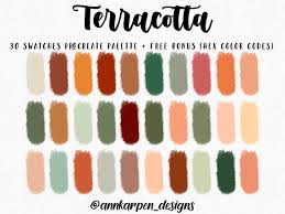 Terracotta Procreate Palette 30 Hex