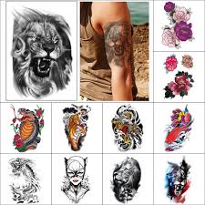 Round snake tattoo on leg. Temporary Tattoo Sticker Watercolour Flowers Tigers Snakes Dragons Fish Waterproof Fake Tattoo For Arms Legs Body Black Tattoo Temporary Tattoos Aliexpress