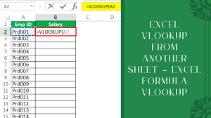 another sheet excel formula vlookup