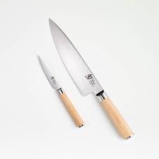 shun blonde 2 piece knife starter set
