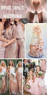 elegant rose gold wedding ideas