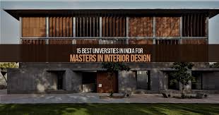 in india for masters in interior design