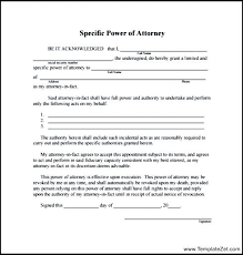 Writing A Power Of Attorney Letter Power Of Attorney Letter Sample