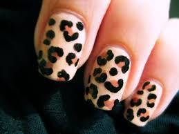leopard nail art you
