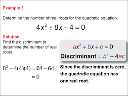 Math Example Quadratics Calculating