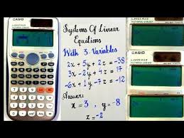 Solve Systems Of Linear Equations