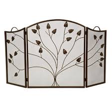 Bronze Arched Fireplace Screen