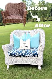 how to spray paint wicker outdoor