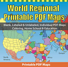 world regional printable blank pdf