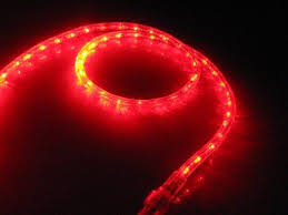 10ft red led rope light kit for 12v