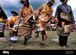 China, Sichuan province, Litang, Khampas men dressed in traditional clothing  and jewelry performing the pojo, a circle dance Stock Photo - Alamy