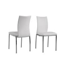 white modern side dining chair set of 4