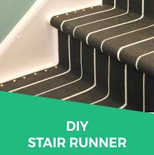 diy stair runner with ikea rugs