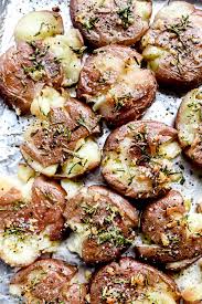 rosemary garlic er smashed potatoes