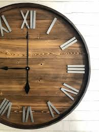 Wine Barrel Wooden Wall Clock